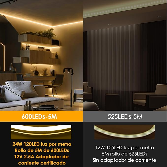 HIFILUZ Luces Led Neon Blanca Calida