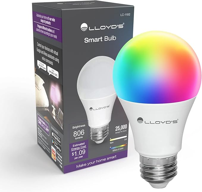 Foco Inteligente WiFi, Multicolor + Luz Blanca Fría y Cálida